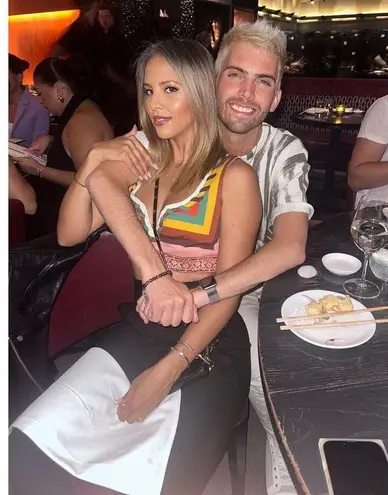 LA DOUBLEJ Multicolored Striped 100% Cotton Festival Plunge Crop Top Size XS