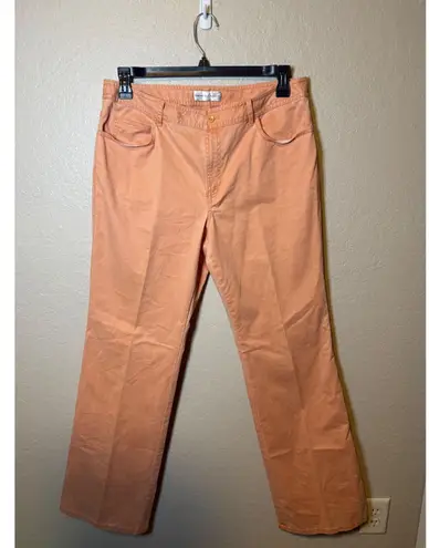 Dana Buchman Womens Peach Orange Casual Pants Classic Fit Size 12