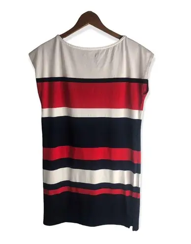 Tommy Hilfiger  Cotton Oversized Stripe Short Sleeve T-shirt Dress