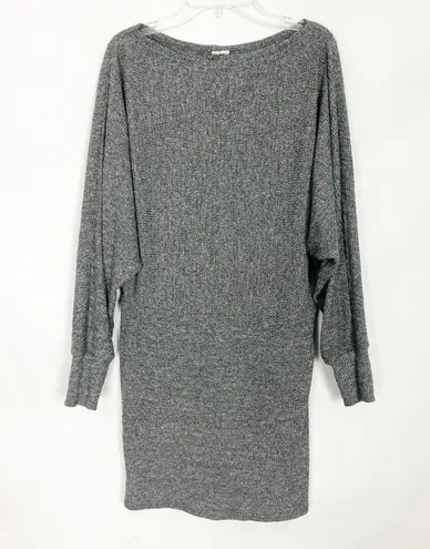 Arizona Jeans Arizona Heathered Gray Pullover Knit Dress Size Small