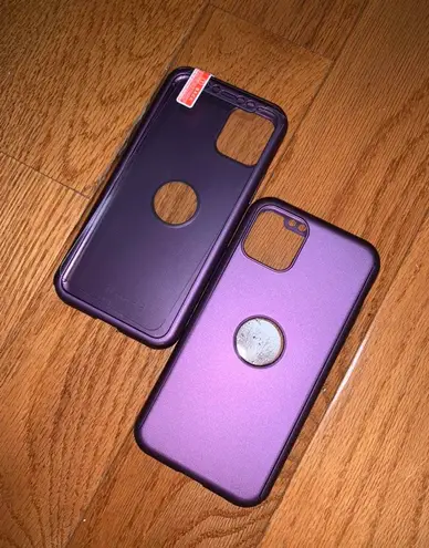 iPhone 11Pro 360 Full Coverage Shockproof Case Violet Multiple