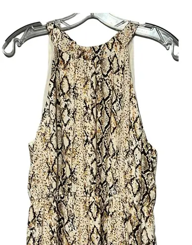THML Halter Snake Print Maxi Dress Medium