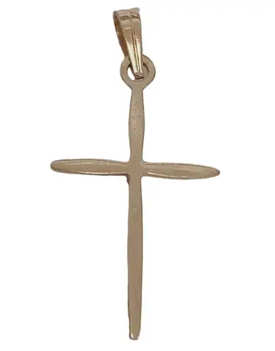 14K 14KT Yellow Gold Cross Pendant