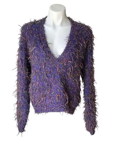Pasta Vtg 90’s Purple Mohair Blend Confetti Sweater, Sz M Size M