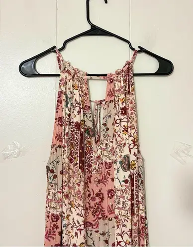 Drew by Anthropologie Naomi Floral Maxi Dress in Natural Morocco Size L