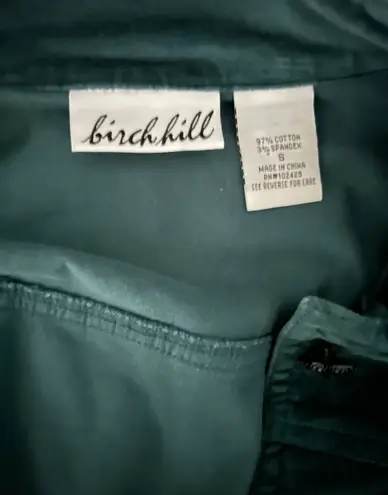 Birch Hill Teal Suede Blazer Black Bead Detailing With Long Sleeve Size Small