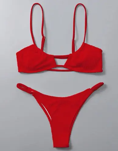 SheIn red bikini