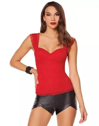 Spirit Halloween Red Lace Corset