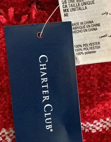 Charter Club Scarf Red / Black