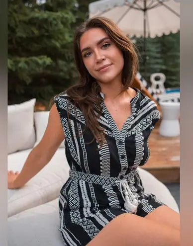 Elan The CJ Sleeveless Romper, Small, $89