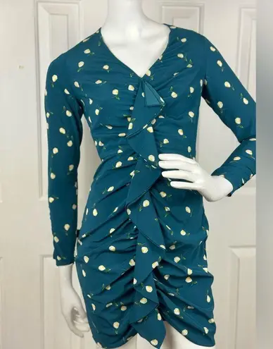 Intermix Blue Bodycon Long Sleeve Dress. D37