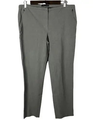 Elie Tahari Gray High Rise Skinny Dress Pants 12