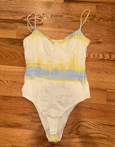 ZARA Satin Tie-Dye Bodysuit