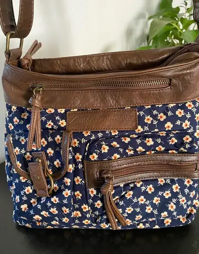 American Eagle floral purse