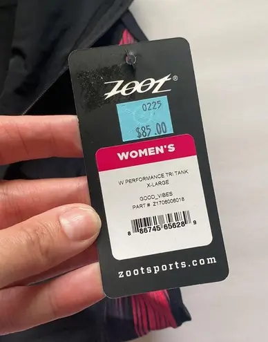 NWT Zoot Sports women’s athletic performance black Tri fit tank, size XL
