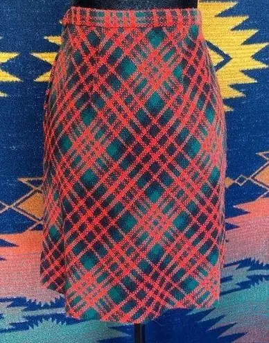 VTG 50’s Tartan Mode O’ Day Union Made Plaid Mini Skirt. Size 11!