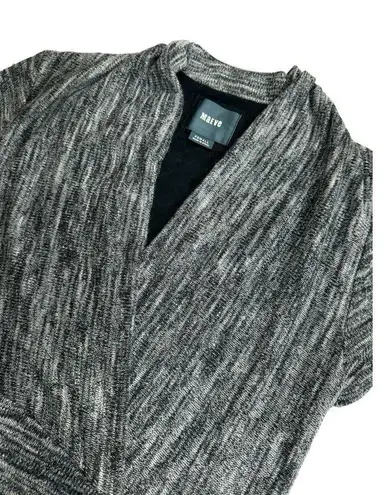 Maeve Anthro  Marled Knit Gray Faux Wrap Sweater Dress‎ Extra Small