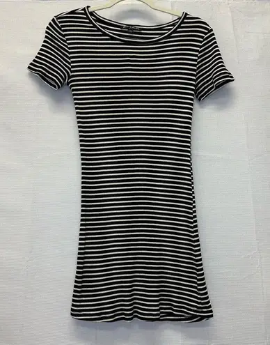 Brandy Melville  Striped Black & White Ribbed Knit Dress - XS/S