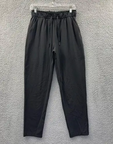 Lululemon  Keep Moving Pants Straight Leg Gray Athletic Athleisure Women's 6 x 27