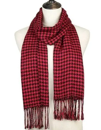 Houndstooth Red Black Skinny Scarf New University of Alabama