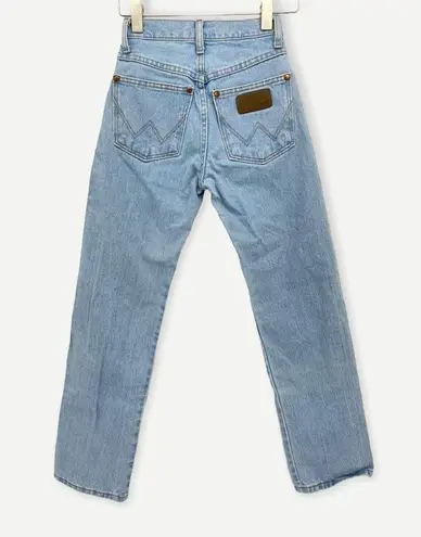 Vintage Wrangler Light Wash Tapered Leg Size 0 Blue