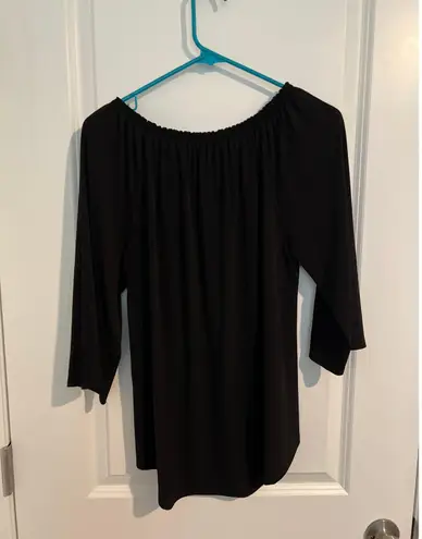 Chico's  Knit Kit Off-the-Shoulder Zip Top – Size 1 (S/8) - Image 5