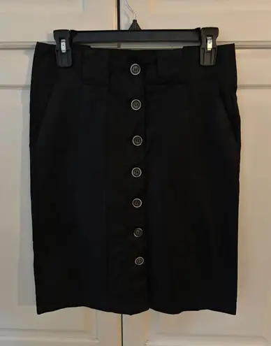 ZARA BASIC Black Button Front Pencil Skirt Women's Size M Business Casual Size M - Image 1