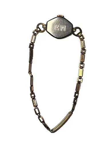 Vintage 10k Gotham Petite Ladies Art Deco Wind Up Watch Time Piece Gold