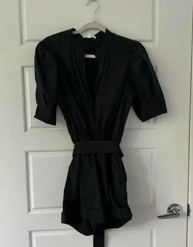 ALC Frank A.L.C. Erica Puff Sleeve Cotton Romper