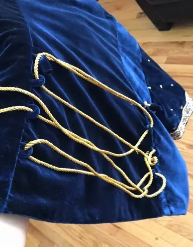 Vintage KERA Medieval Vest top crop jacket velvet bolero Short sleeve embroidered corset