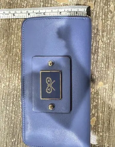 Anya Hindmarch FAITHFUL LARGE Round Long Wallet BLUEBELL