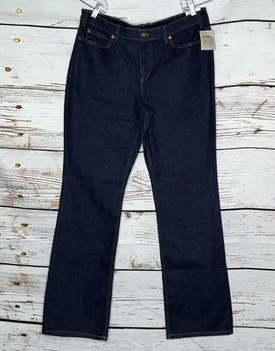 Duluth Trading Co NWT Size 14 Blue Mid Rise DuluthFlex Daily Denim Bootcut Jeans