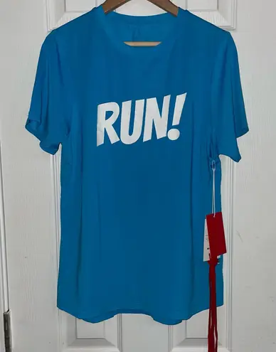 Heartbreak Blue Firehouse Moisture Wicking Short Sleeve T Shirt Size Small Blue