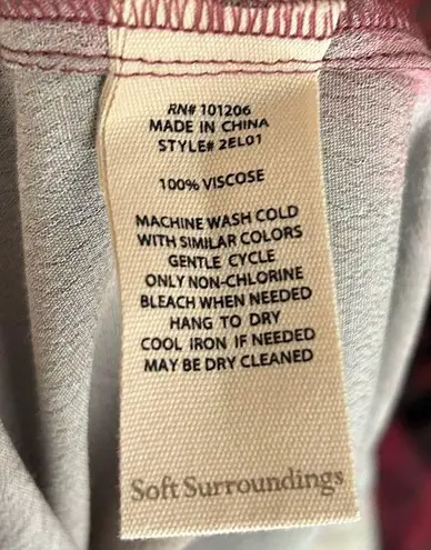 Soft Surroundings Natural Romance Dress Maxi Floral Dress XS