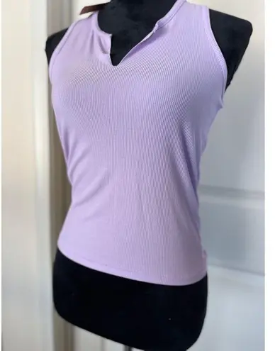 SKIMS Soft Lounge Split Neck Tank Sugar Plum Size Medium