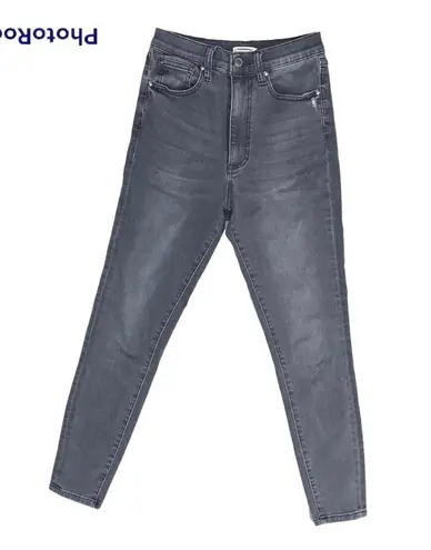 We Wore What High Rise Ankle Jeans in Grey Blue 27