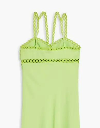 Jonathan Simkhai Sevilla Crochet Ring Midi Dress Green Size 6