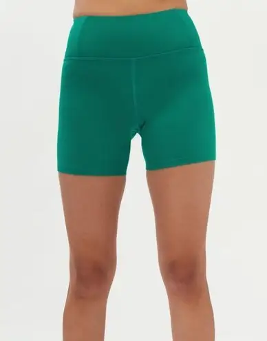 Girlfriend Collective  Monaco Green FLOAT Ultralight Run Bike Short Size XS NWT