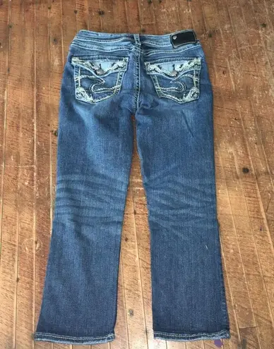 Silver Jeans Silver western style Suki fluid high Capri 28x23