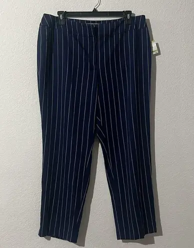 Kasper Plus Size Pinstriped Mid