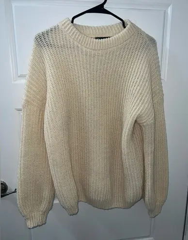 PRETTYGARDEN | Deer Plush | Cream Sweater Size M