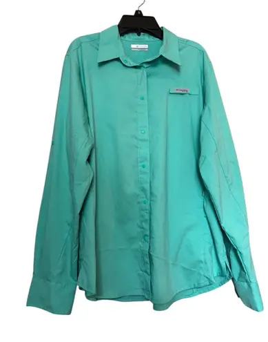 Columbia  PFG‎ Teal Button-Up Shirt - Image 1