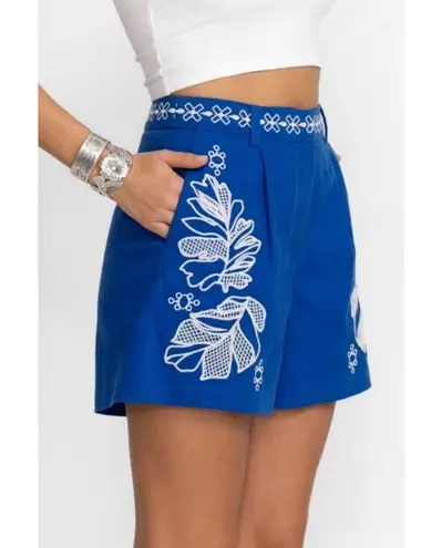 Johnny Was 💕 JADE💕 Jodie Easy Jacket + Jenah Short Set ~ Blue Small S NWT