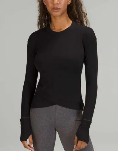 Lululemon  Close to Crossing Long Sleeve *Rulu Black Women's 6