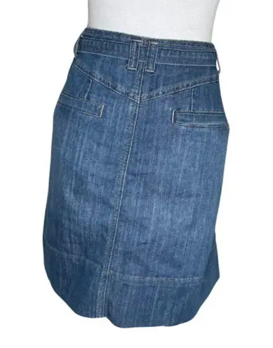 Baccini Women's Denim Button Fly Mini Skirt Coquette Cute Goth Y2k Vintage 16