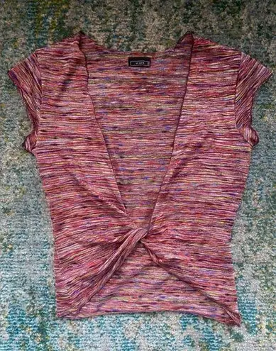 l*space Vintage 90s Y2K Vixen USA  dye twist knot top, size medium