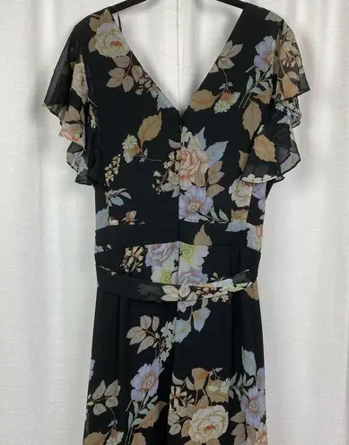 City Chic  Black Floral Aria Maxi Dress Sz.M/18 NWT