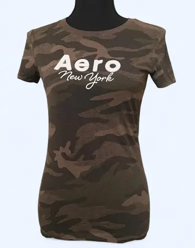 Aero vintage Y2K camo print T