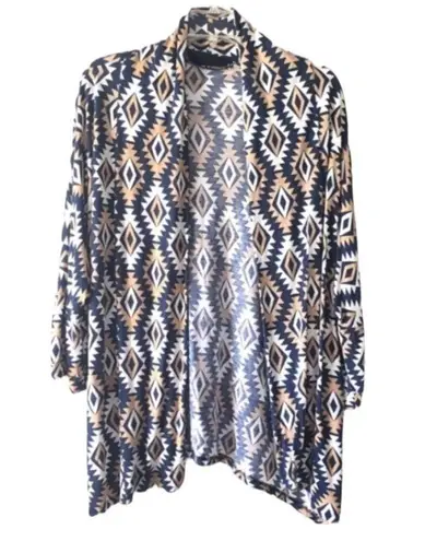 Peach Love California Aztec Print Cardigan