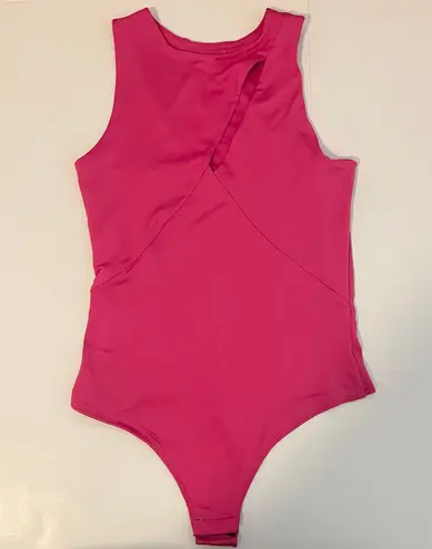 Live in the Moment NWOT Hot Pink Cutout Bodysuit